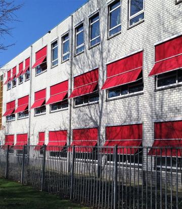 Pierson College zijgevel 